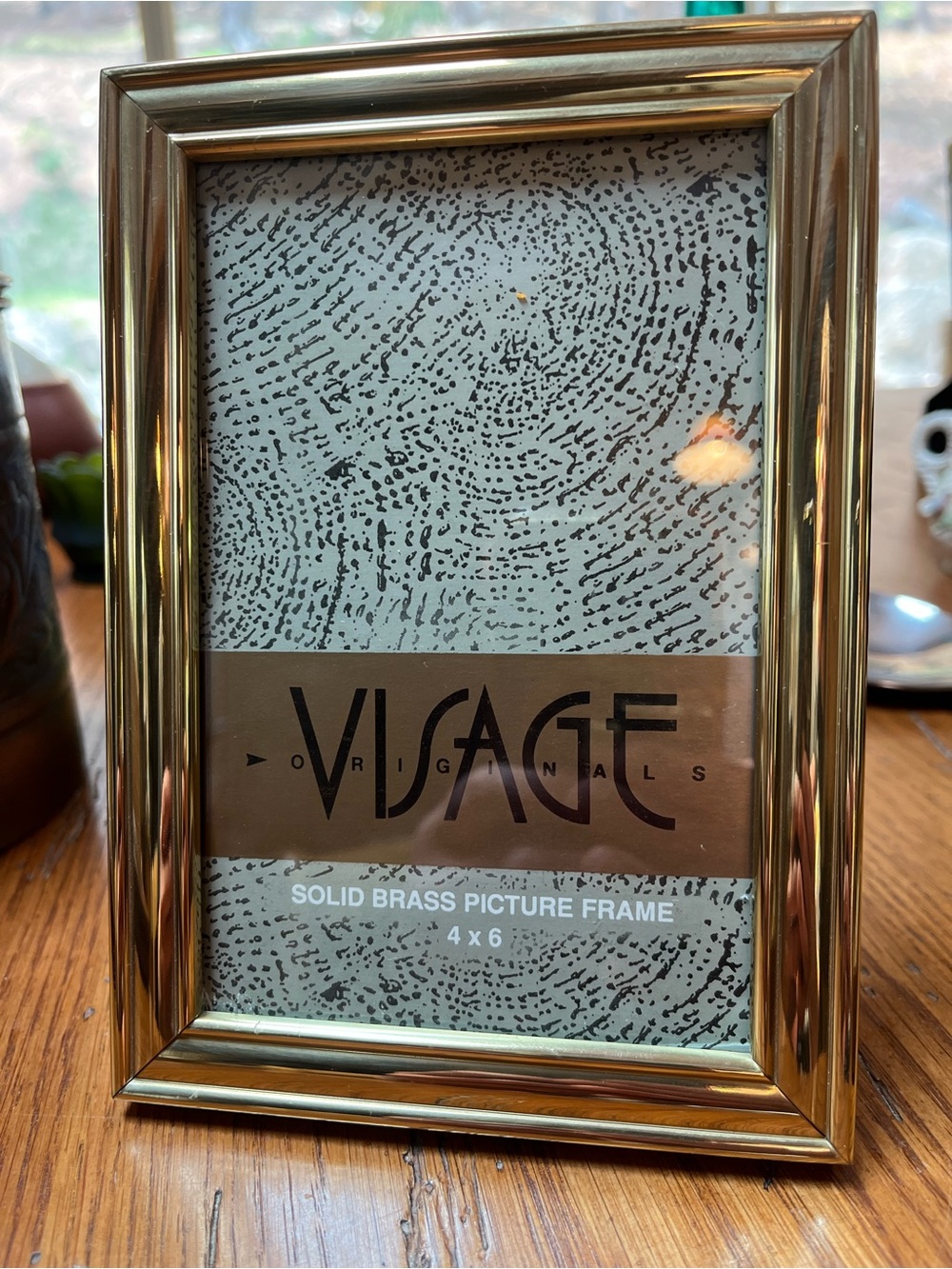 Vintage Visage Brass 5x7 Picture Frame Grandmillennial Romantic Décor